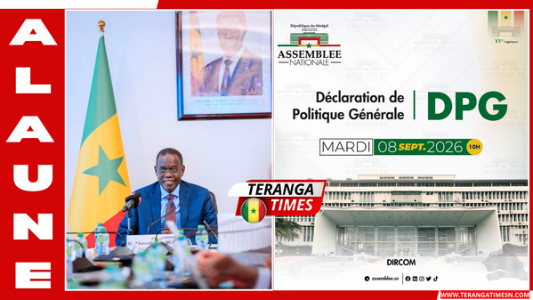 Assemblée nationale : La Déclaration de Politique Générale du Premier ministre Al Aminou LO fixée au mardi 8 septembre 2026
