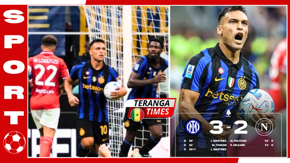 Serie A : l'Inter Milan renverse Naples 3-2 grâce à un doublé de Lautaro Martinez dans les arrêts de jeu Serie A : l'Inter Milan renverse Naples 3-2 grâce à un doublé de Lautaro Martinez dans les arrêts de jeu