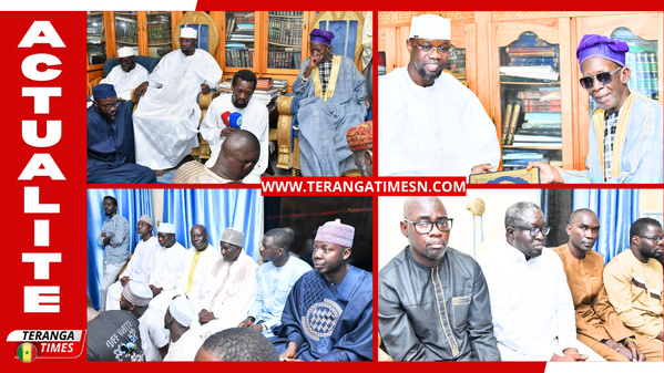 Ousmane Sonko à Médina Baye pour présenter les condoléances de l'Assemblée nationale après le rappel à Dieu de Serigne Cheikh Mouhamadou Macky Niass