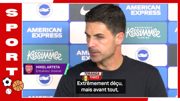Défaite à Brighton : Mikel Arteta reconnaît les fragilités d'Arsenal et s'explique sur ses choix de changements