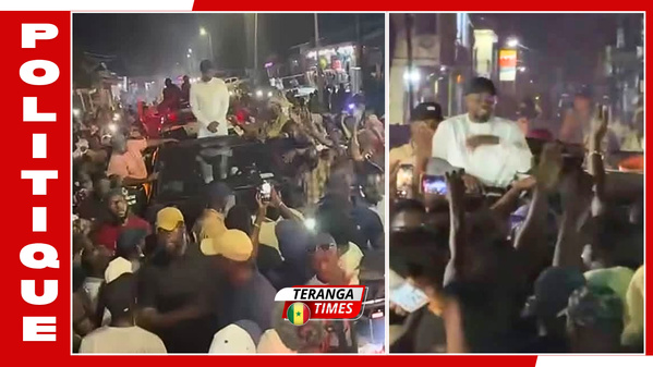 Mobilisation politique à Ziguinchor: Ousmane Sonko accueilli par un rassemblement populaire après l'étape de Bambali