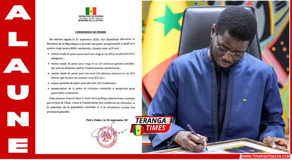 Humanisation des peines et désengorgement carcéral : Le Président Bassirou Diomaye Faye accorde la grâce à 984 condamnés