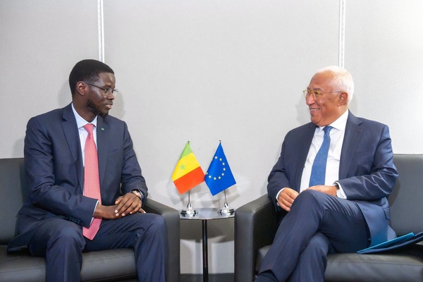 Diplomatie et partenariat stratégique: Bassirou Diomaye Faye s'entretient avec António Costa, Président du Conseil européen, à New York