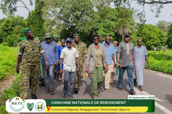 Transition écologique et gestion communautaire : La Caravane Nationale de Reboisement 2026 lance son périple à Bignona Transition écologique et gestion communautaire : La Caravane Nationale de Reboisement 2026 lance son périple à Bignona