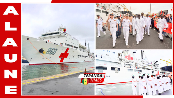 Coopération militaire et humanitaire : Le navire-hôpital chinois « JI XIANG FANG ZHOU » fait escale au Port Autonome de Dakar Coopération militaire et humanitaire : Le navire-hôpital chinois « JI XIANG FANG ZHOU » fait escale au Port Autonome de Dakar