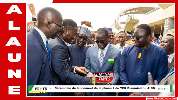 Le TER relie désormais Dakar à l'aéroport Blaise Diagne : la Phase 2 entre en service ce lundi Le TER relie désormais Dakar à l'aéroport Blaise Diagne : la Phase 2 entre en service ce lundi