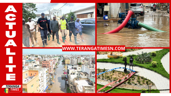 Inondations: l’État intensifie les opérations de pompage et de secours à Dakar