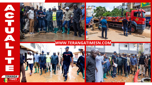 Fortes pluies à Dakar : le ministre de l’Intérieur Mouhamadou Makhtar Cissé se rend dans la Zone de Captage