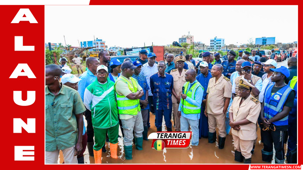 Inondations à Dakar: le Premier ministre Alhaminou M. Lo se rend sur les sites les plus touchés