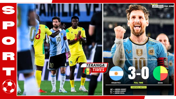 Adieu Messi : l'Argentine bat le Bénin 3-0 dans un Monumental en larmes Adieu Messi : l'Argentine bat le Bénin 3-0 dans un Monumental en larmes