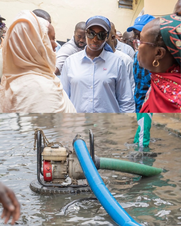 Inondations à Dakar : Marie Khone Faye soutient les sinistrés et déploie des camions Inondations à Dakar : Marie Khone Faye soutient les sinistrés et déploie des camions