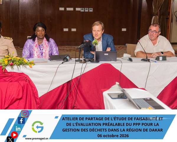Gestion des déchets à Dakar: le PROMOGED avance vers un partenariat public-privé structurant Gestion des déchets à Dakar: le PROMOGED avance vers un partenariat public-privé structurant