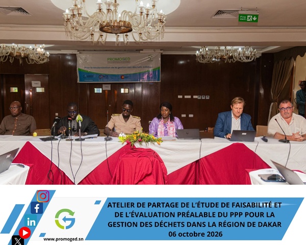 Dakar : Le PROMOGED franchit une étape décisive vers un Partenariat Public-Privé pour la gestion des déchets