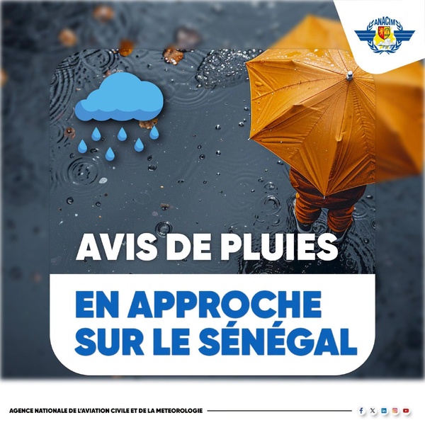 Sénégal: Une nouvelle perturbation pluvio-orageuse annoncée du 7 au 12 octobre 2026 Sénégal: Une nouvelle perturbation pluvio-orageuse annoncée du 7 au 12 octobre 2026
