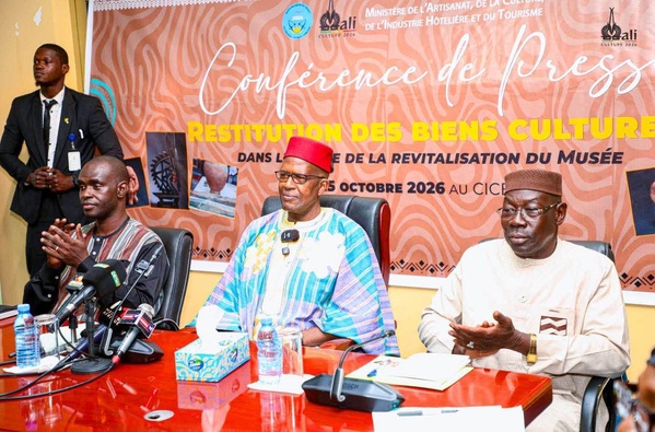 Mali : Le ministre Mamou Daffé annonce la restitution de 223 biens culturels