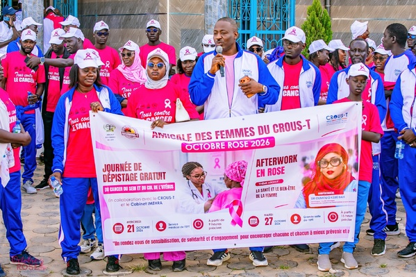 Octobre Rose 2026: Mobilisation universitaire à Thiès pour la prévention et le dépistage des cancers féminins
