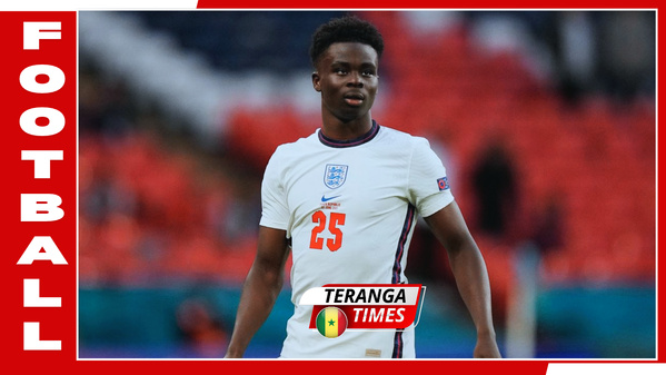Angleterre : Saka sorti sur blessure, Arsenal craint une absence de deux mois