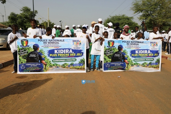 JOJ Dakar 2026 : La Police de Kidira mobilise 500 marcheurs à la frontière malienne