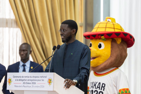 JOJ Dakar 2026: Le Président Bassirou Diomaye Faye remet le drapeau aux 136 athlètes et lance le mot d'ordre de la « Team Sénégal »