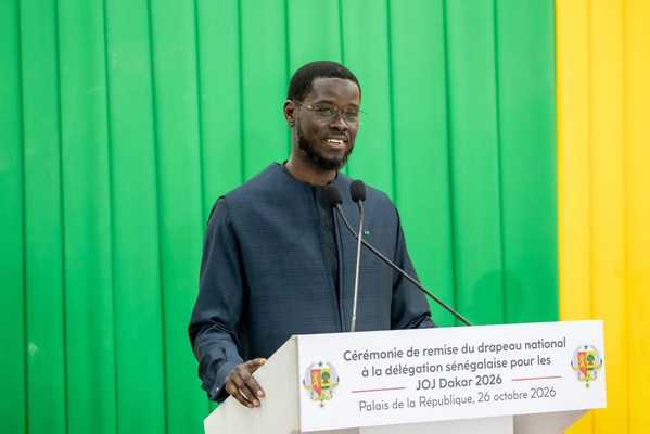 JOJ Dakar 2026 : Cérémonie de remise du drapeau à la Team Sénégal au Palais présidentiel