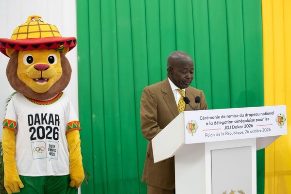 JOJ Dakar 2026 : Cérémonie de remise du drapeau à la Team Sénégal au Palais présidentiel JOJ Dakar 2026 : Cérémonie de remise du drapeau à la Team Sénégal au Palais présidentiel