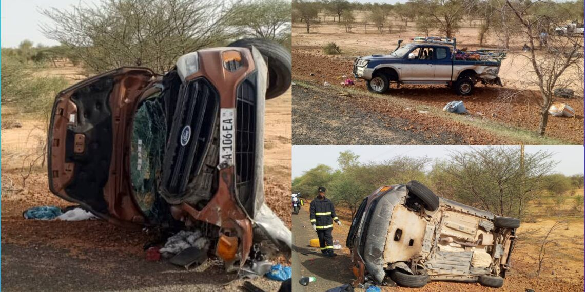 Accident entre Linguère et Matam : un mort et 13 blessés dans une collision entre un 4x4 et un véhicule de transport