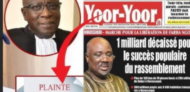 Plainte pour diffamation : le comité de libération de farba ngom attaque le journal yoor-yoor