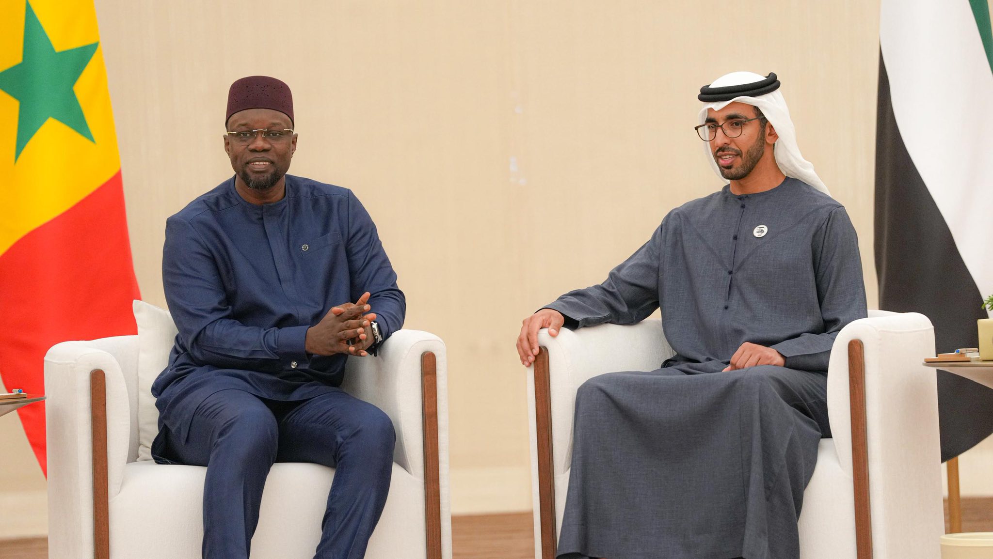 Ousmane Sonko en visite officielle à Abu Dhabi : une mission stratégique aux Émirats Arabes Unis