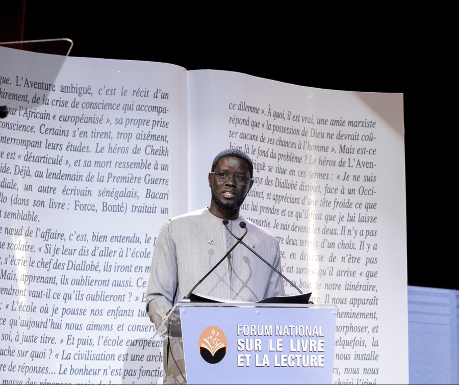 Forum national sur le Livre et la Lecture : Bassirou Diomaye Faye appelle à une “renaissance du livre” au service du Sénégal