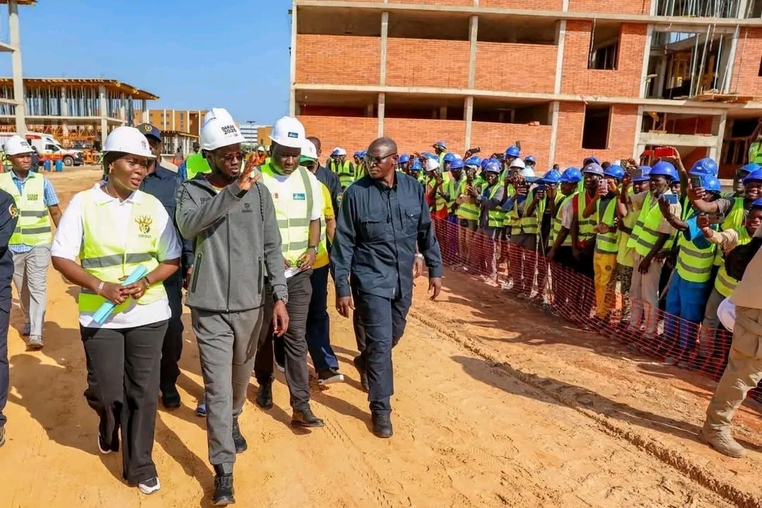 JOJ 2026: Le Président  Bassirou Diomaye Faye a visité les chantiers à Dakar