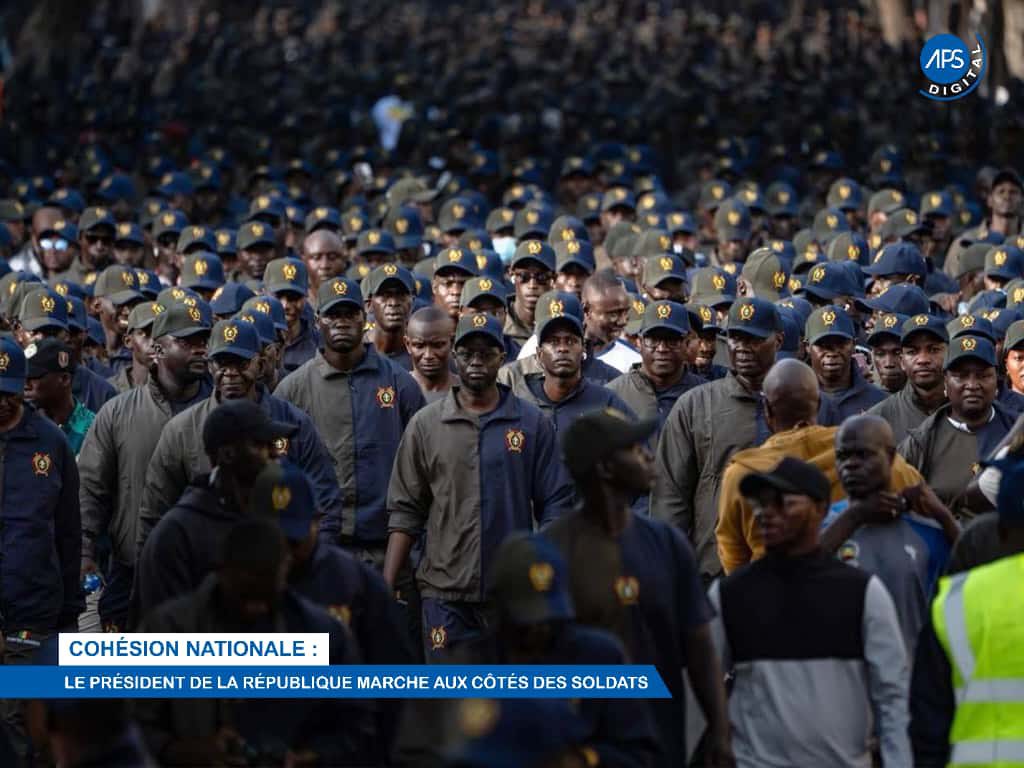 Diomaye Faye marche aux côtés des Forces armées pour réaffirmer cohésion et résilience nationales