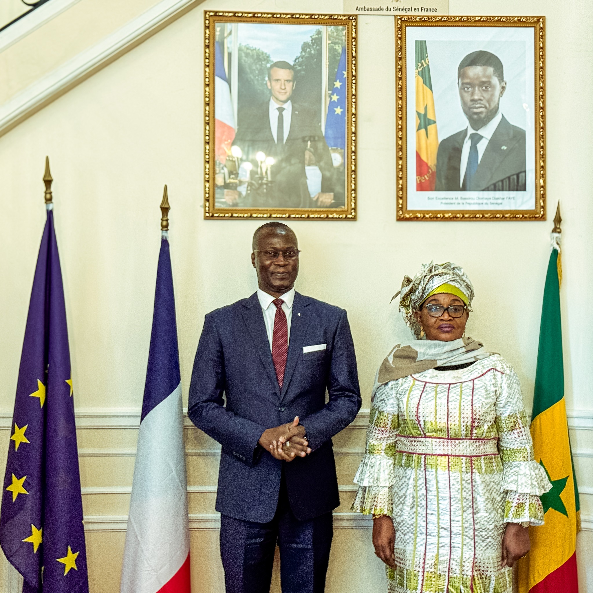 La DER/FJ, conduite par Dr Aïda Mbodji, a été reçue par l’Ambassadeur du Sénégal à Paris