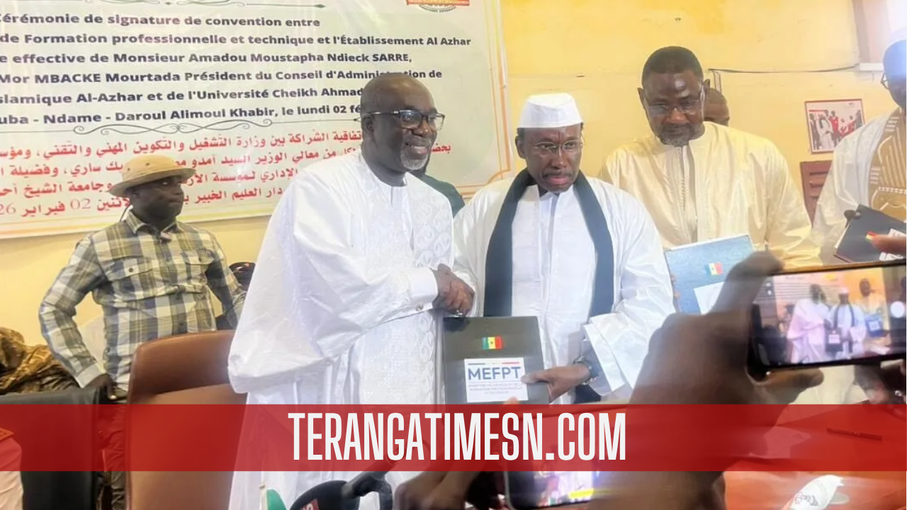 Touba : Le Ministère de l’Emploi et l’Institut Al Azhar scellent un partenariat historique pour la formation des jeunes