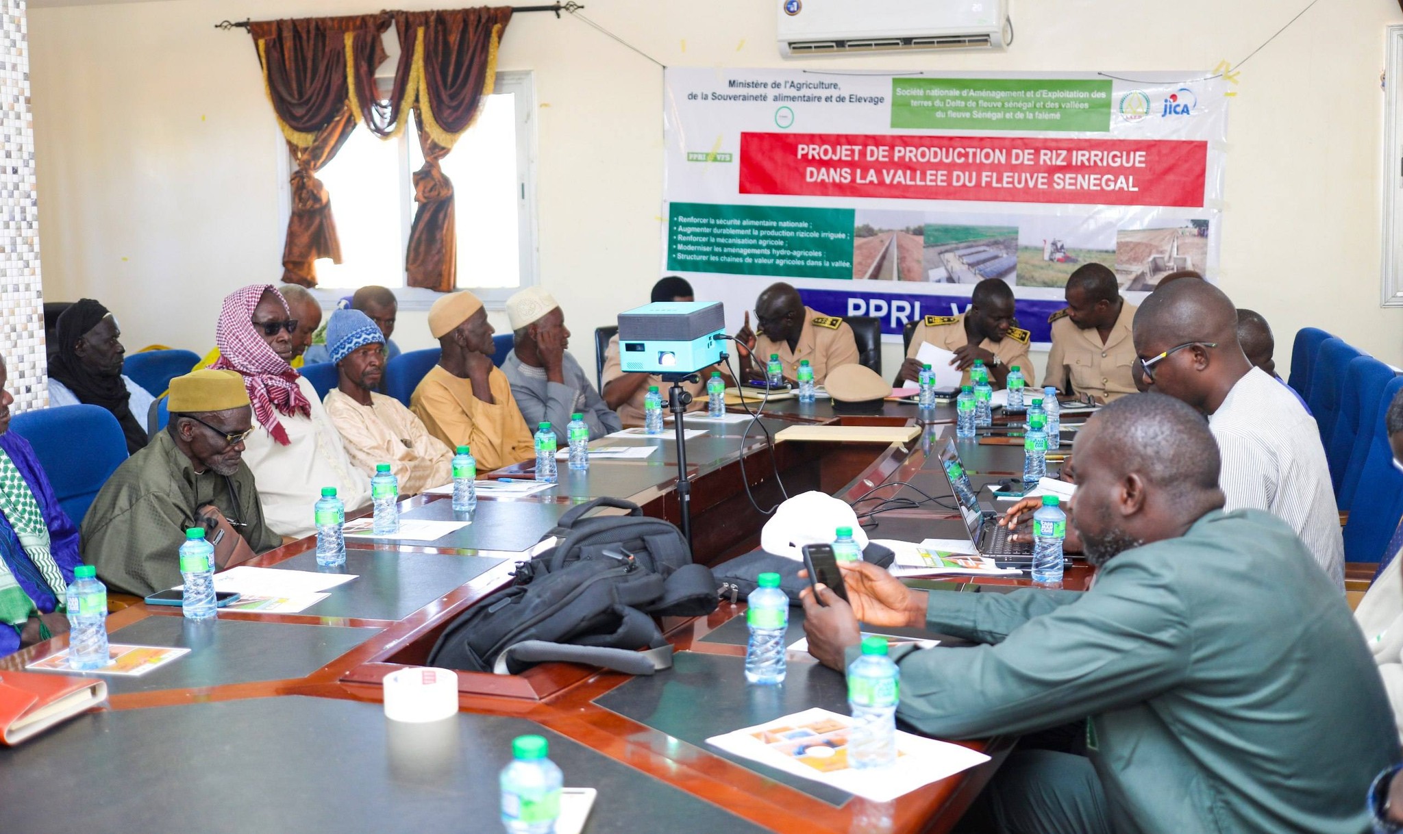 Podor : Présentation du Projet de Production de Riz Irrigué dans la vallée du Fleuve Sénégal
