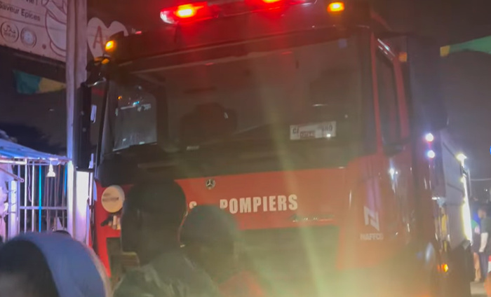 Sinistre à Guédiawaye : un violent incendie ravage plusieurs cantines au marché Sam