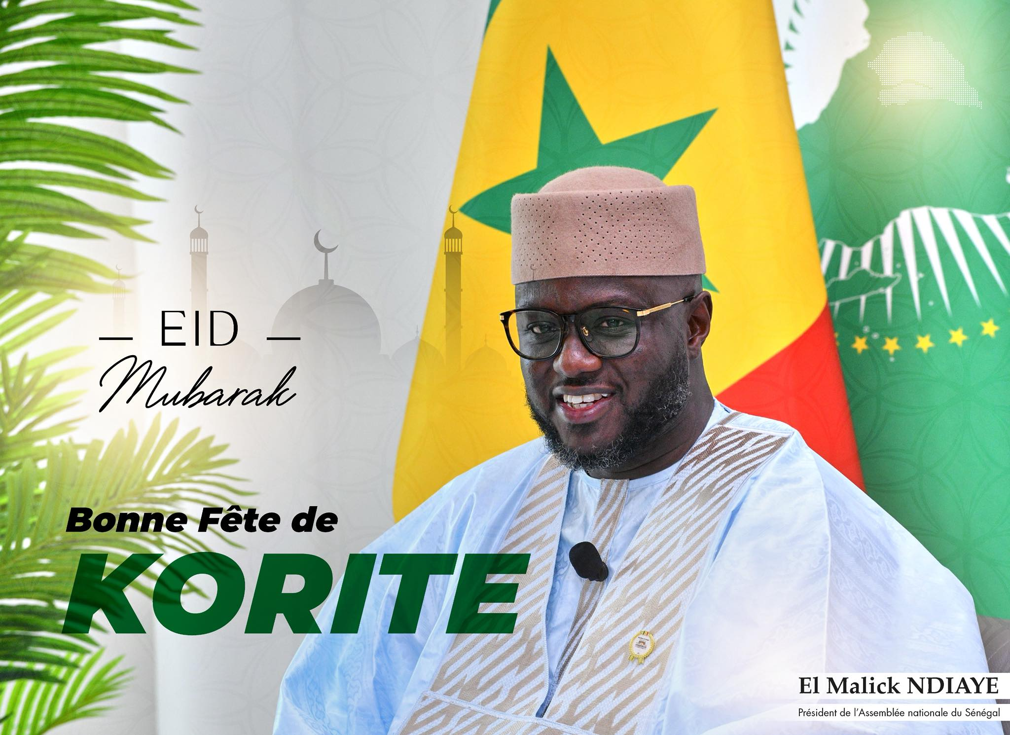 El Malick Ndiaye prône la cohésion au sommet de l'Exécutif lors de la Korité