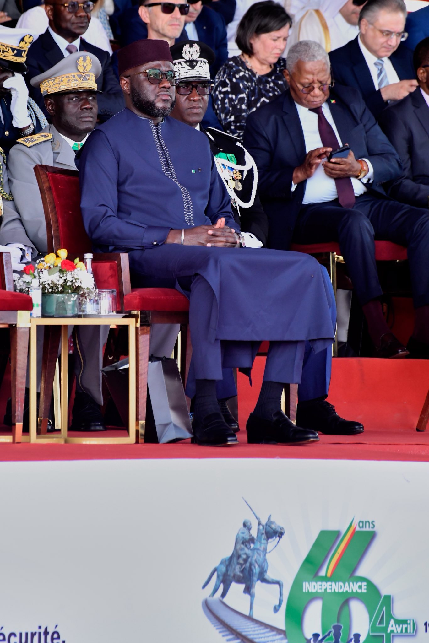 4 avril 2026: El Malick Ndiaye aux côtés de Diomaye et Sonko pour célébrer l’indépendance