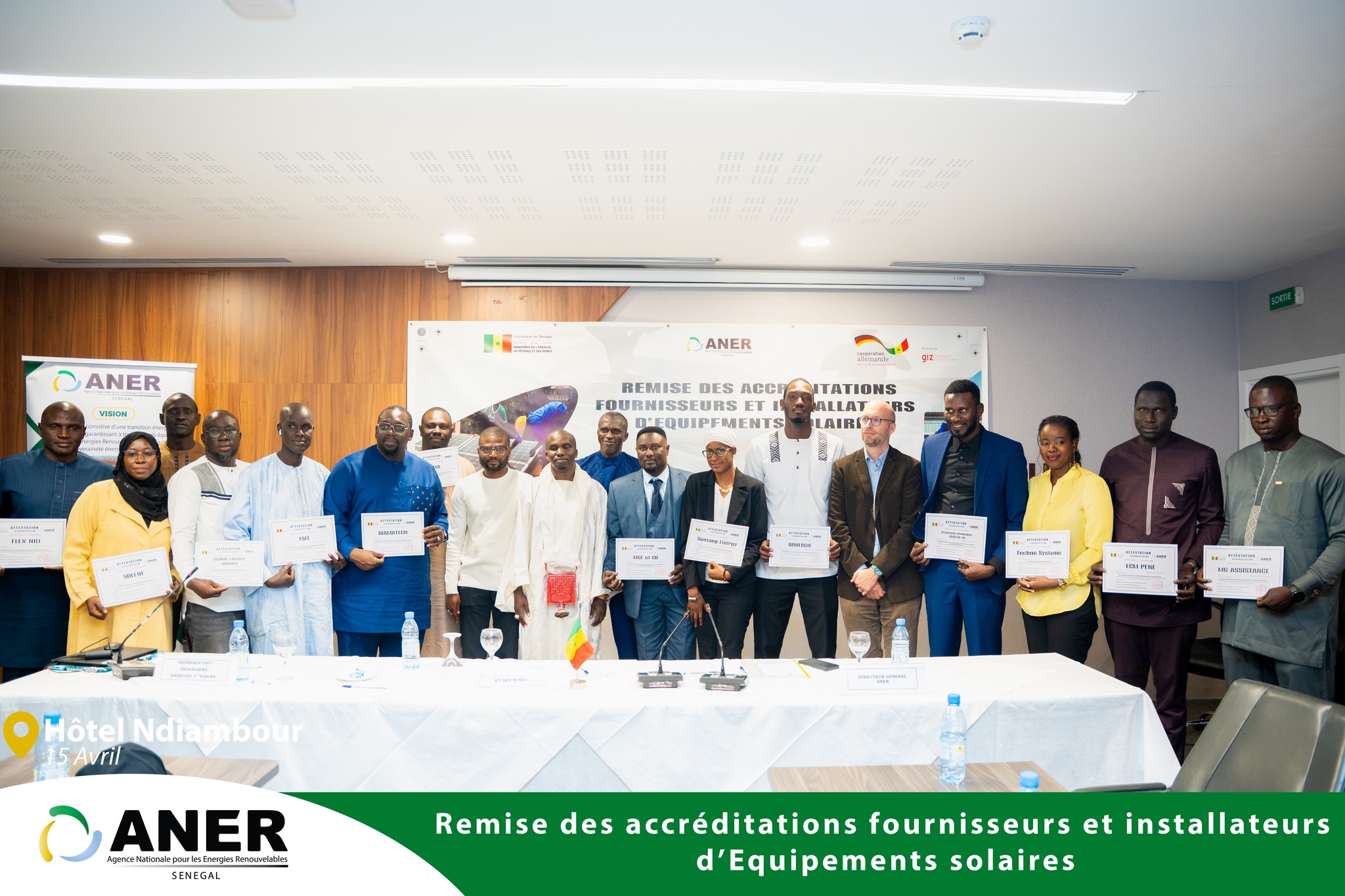 Énergies Renouvelables : L’ANER et la GIZ accréditent les acteurs du solaire pour garantir la qualité