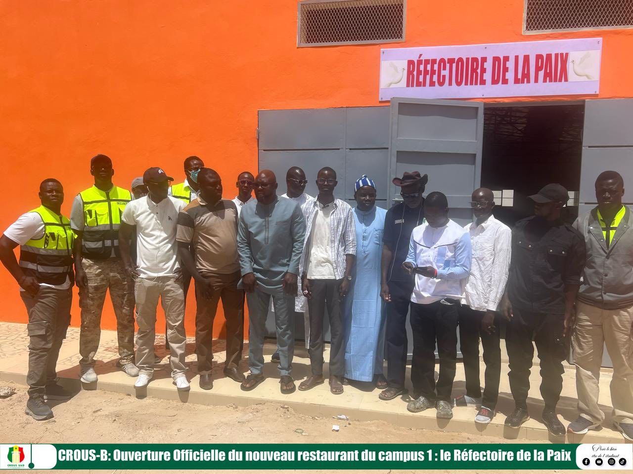 Campus de Bambey: Le « Réfectoire de la Paix » ouvre officiellement ses portes