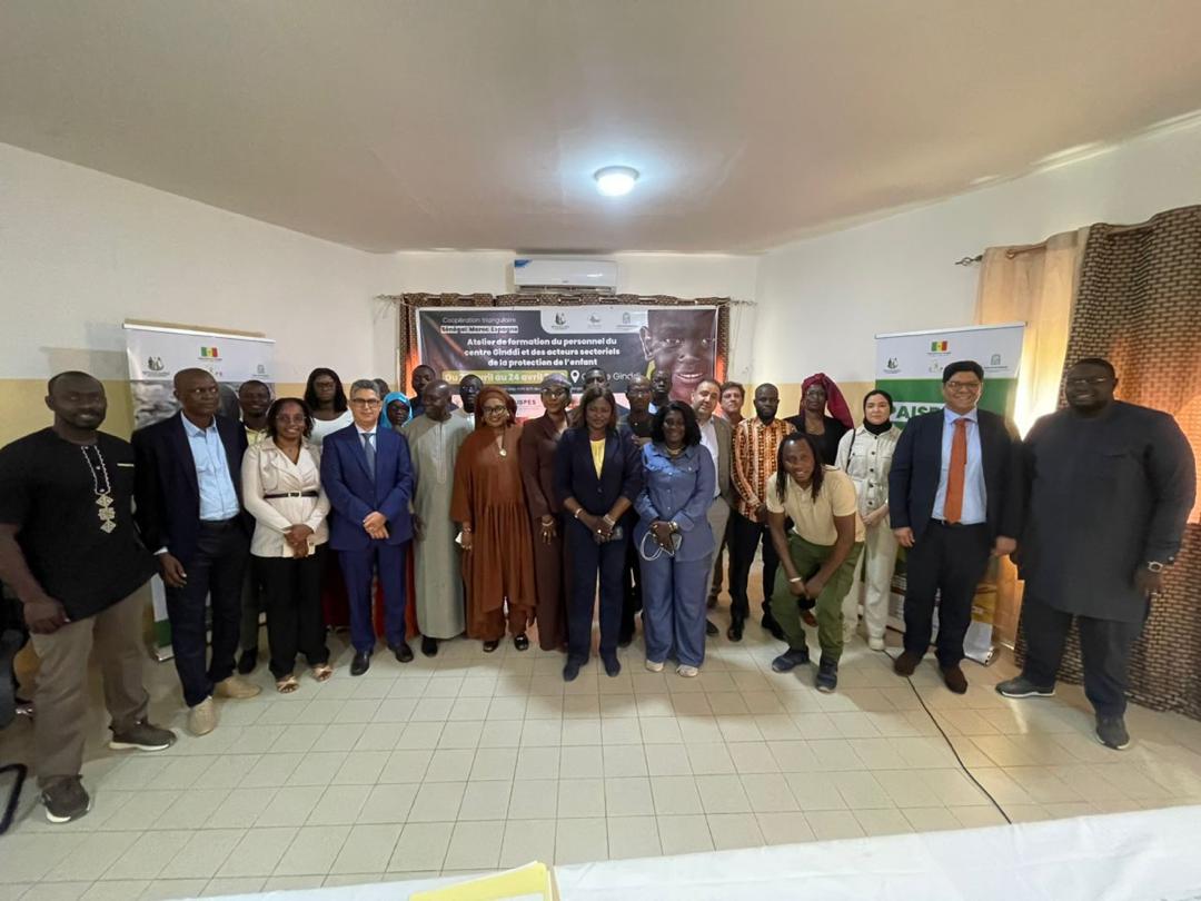 Protection de l’enfance : Le Centre Ginddi renforce ses capacités grâce à une coopération triangulaire entre le Sénégal, le Maroc et l’Espagne