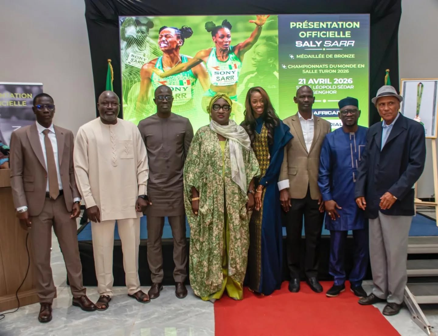 Athlétisme: Le Sénégal rend hommage à Saly Sarr, médaillée de bronze mondiale au triple saut