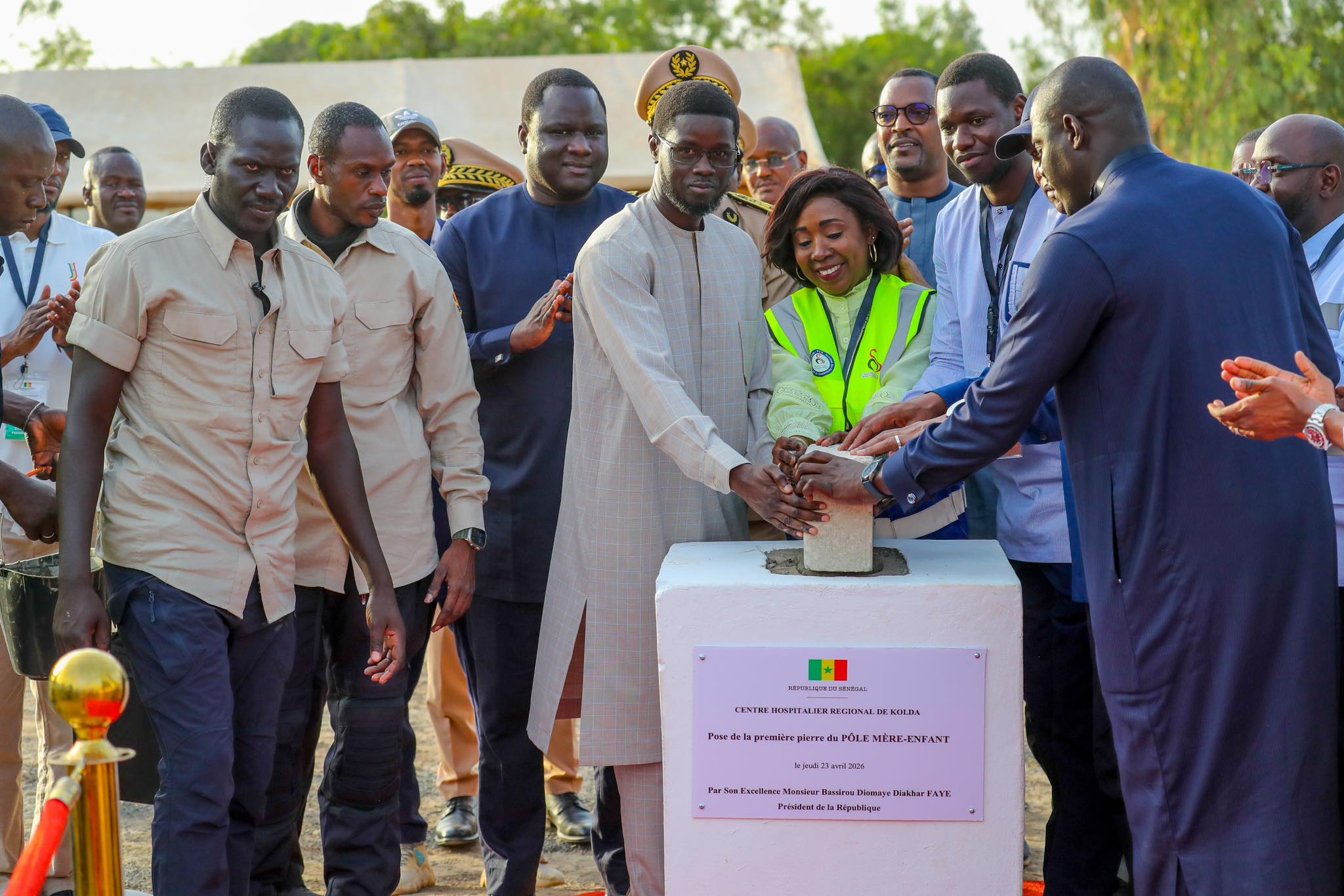 Kolda: Le Président Bassirou Diomaye Faye lance le Pôle mère-enfant et inaugure le SAMU interrégional