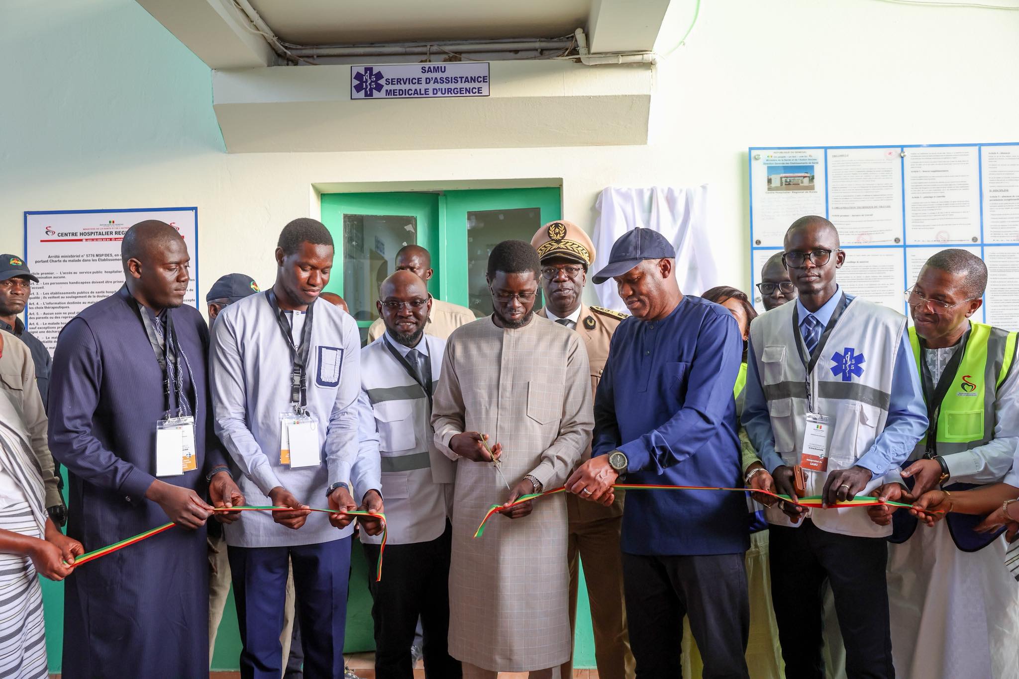 Kolda: Le Président Bassirou Diomaye Faye lance le Pôle mère-enfant et inaugure le SAMU interrégional