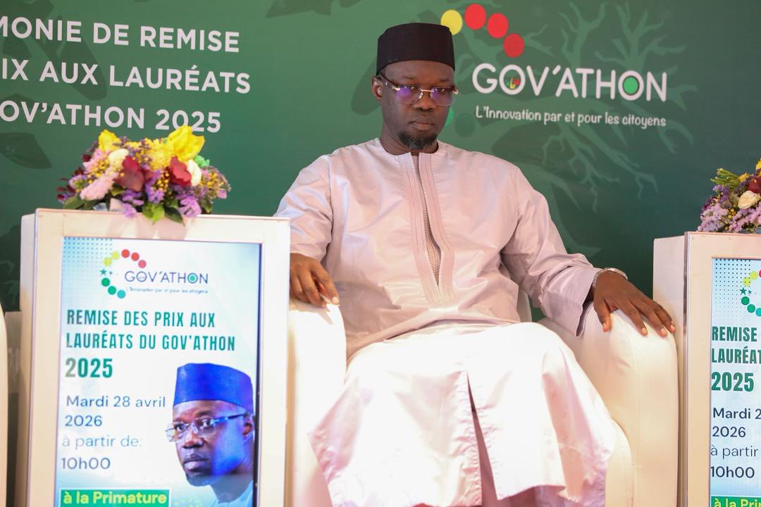 Govathon 2025 : Le Premier Ministre Ousmane Sonko consacre l’innovation numérique au service du citoyen