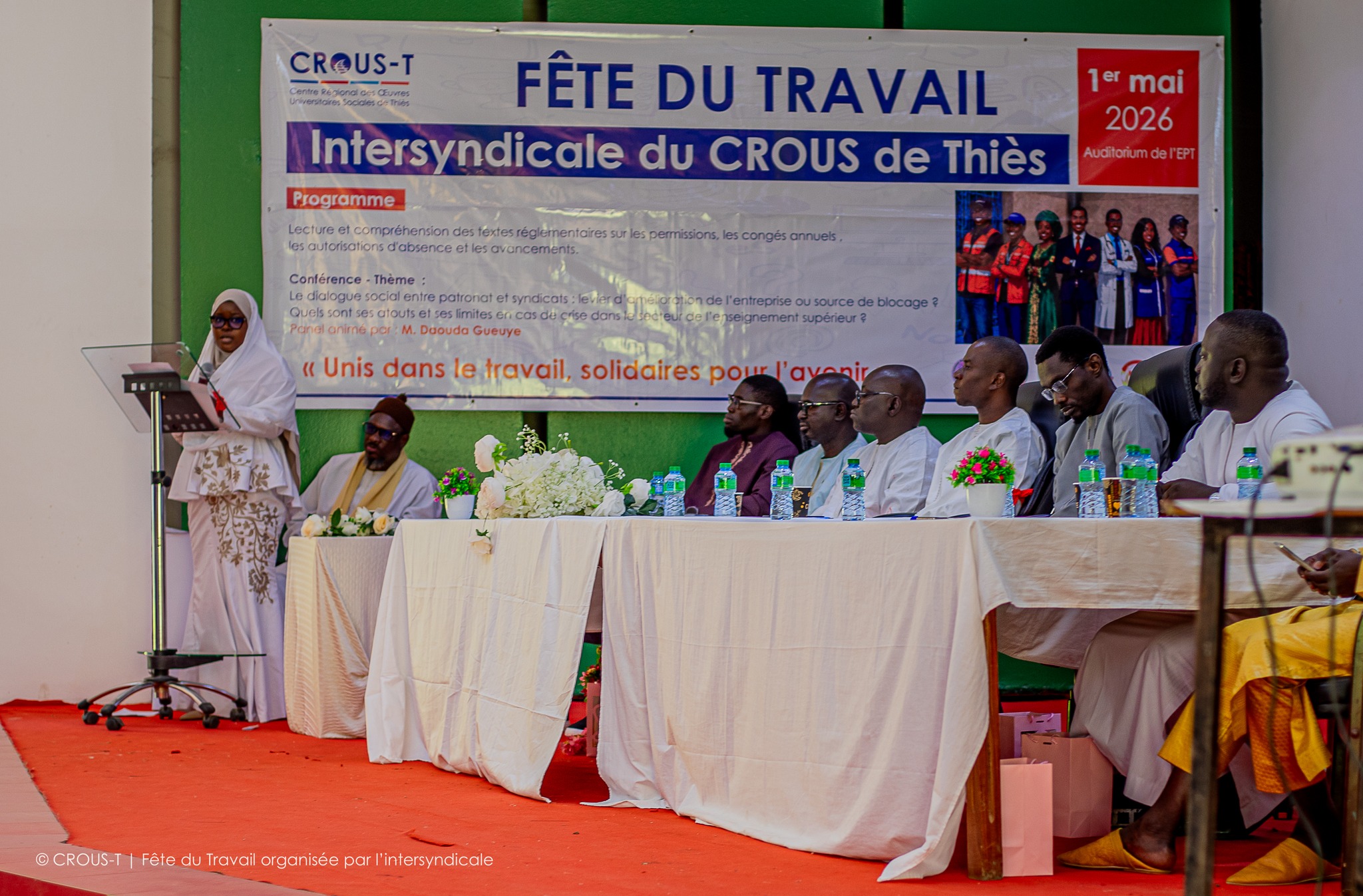 CROUS de Thiès: La Fête du Travail célébrée dans la cohésion et le dialogue social