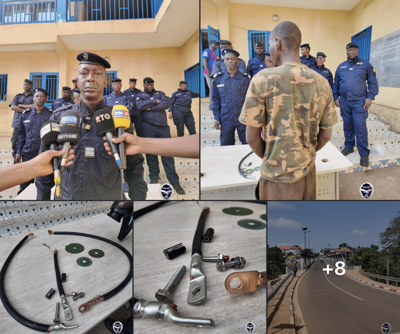 Guinée: Le nouveau pont de Kakimbo déjà vandalisé, un suspect aux mains de la police