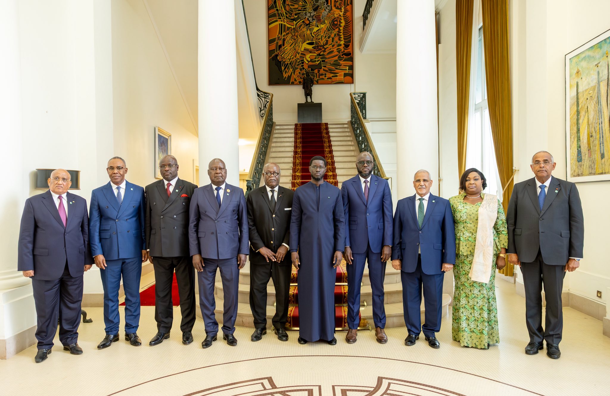 Diplomatie : Au Palais de la République, le Président Bassirou Diomaye Faye s'entretient avec les leaders de l'APF Afrique