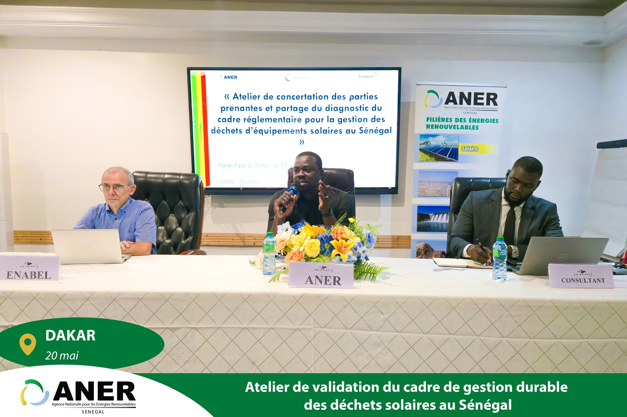 L’ANER et ses partenaires jettent les bases d’une filière durable de gestion des déchets d’équipements solaires