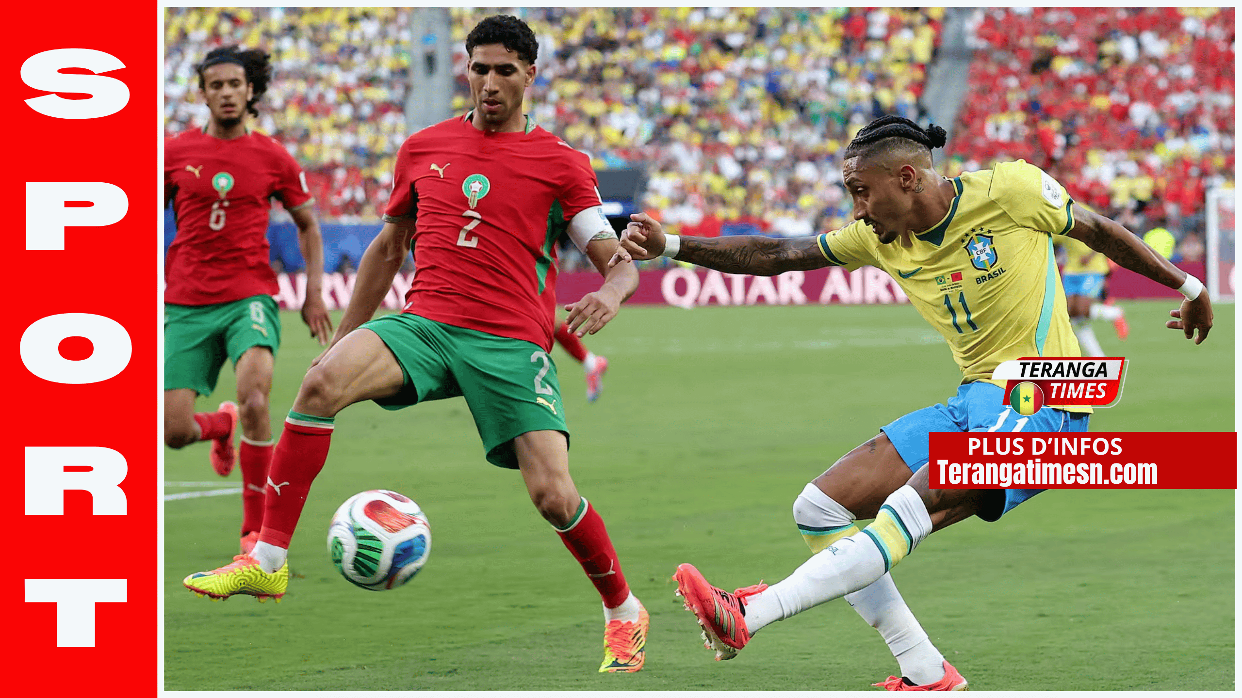 Mondial : Le Brésil et le Maroc se partagent les points, le Qatar surprend la Suisse