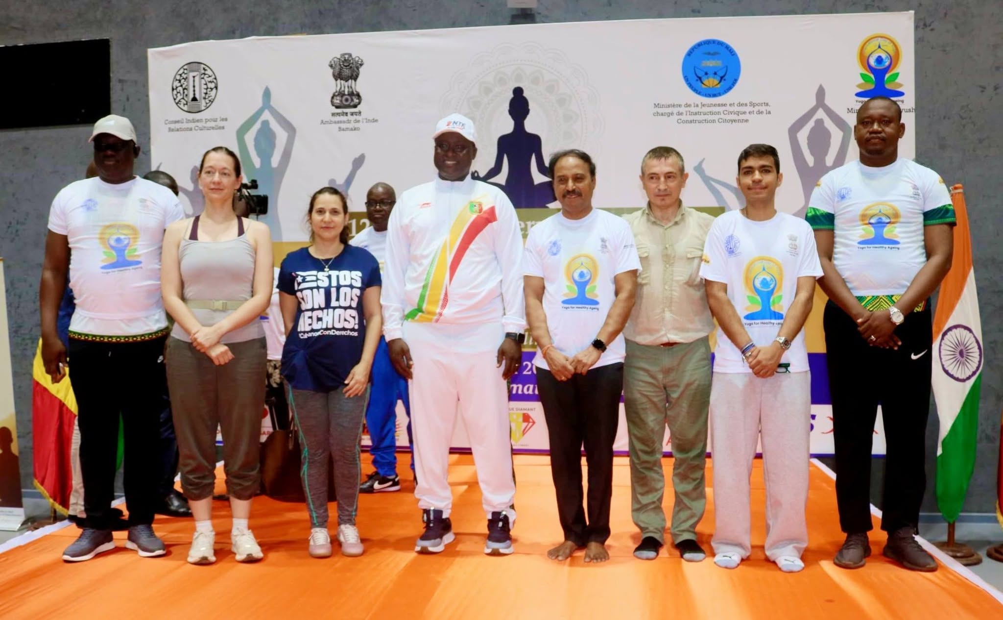 Mali : célébration grandiose de la 12e Journée internationale du Yoga à Bamako, l'Inde et le Mali unis autour du bien-être